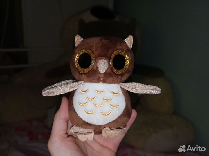 Брелок сова мягкий