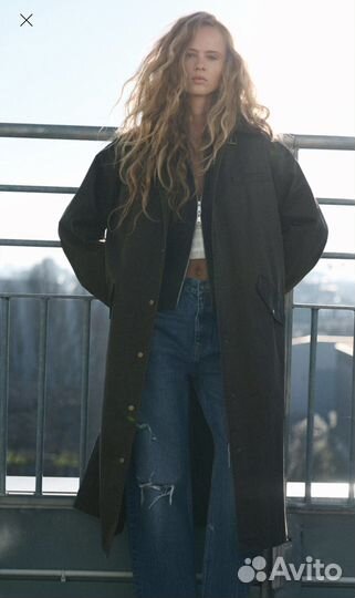 Плащ тренч женский zara