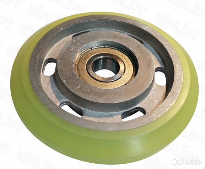 Ролик башмака D125 мм, H22 мм, d17 мм, KAA456K1