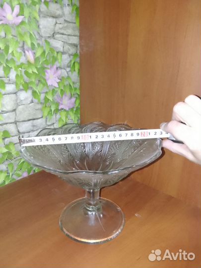 Ваза фруктовница на ножке СССР