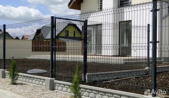 Забор из 3D сетки за 1 день быстро