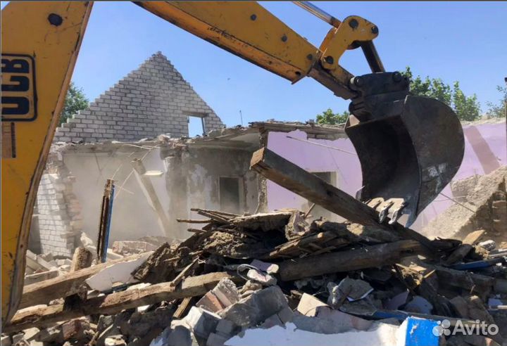 Демонтажные работы. Снос домов