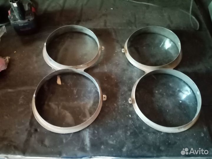 Очки хром на передние фары Ваз 2103