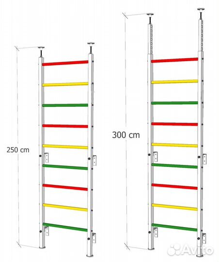 Купить шведскую стенку в распор №2