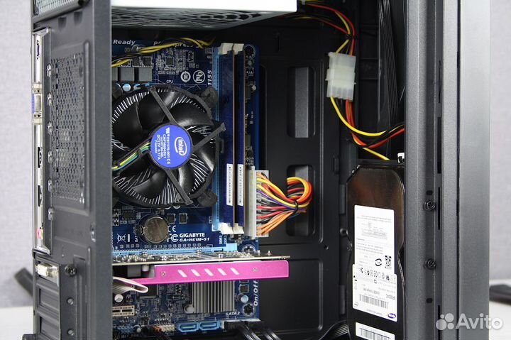 Игровой пк Core i3-3220 + RX 550 + SSD
