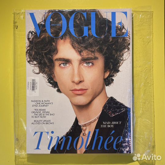 Журнал Vogue с Тимоти Шаламэ