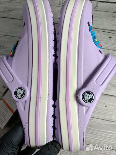 Crocs сабо женские фиолетовые (дефект)