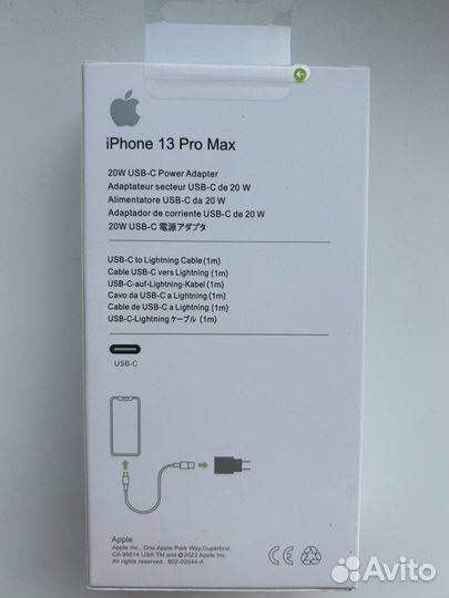 Быстрая зарядка iPhone 20W + кабель