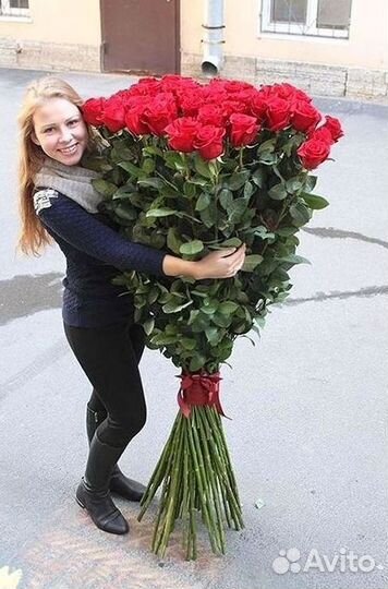 Высокие розы Букеты с доставкой