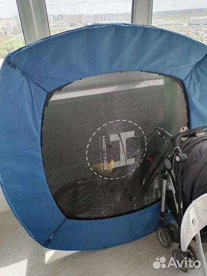 Детский батут с защитной сеткой до 65 кг