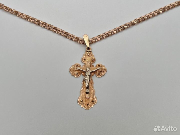 Золотой крест 585 пробы