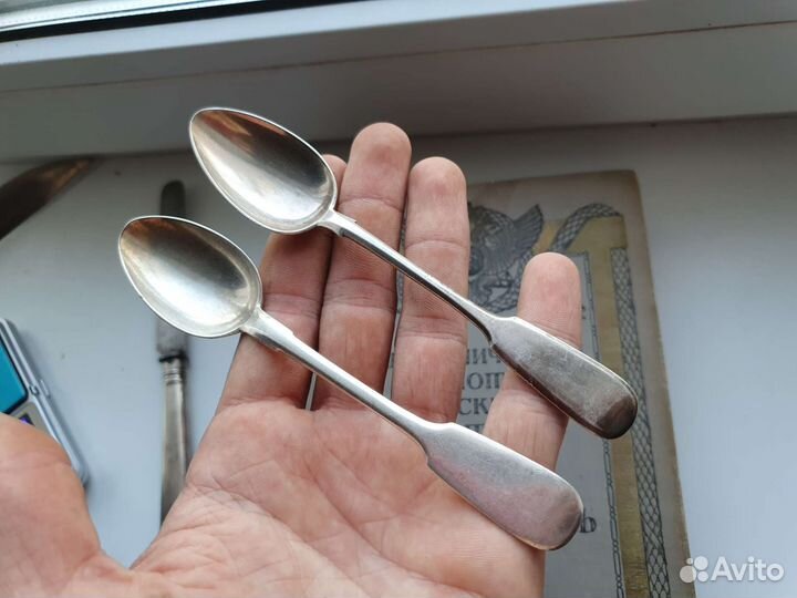 Ложка чайная серебро 19 век