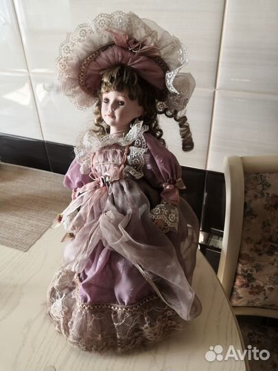 Кукла декоративная керамика 45см