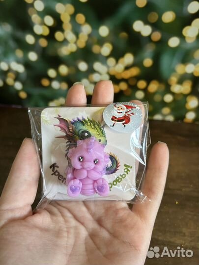 Мыло ручной работы с магнитиком новый год