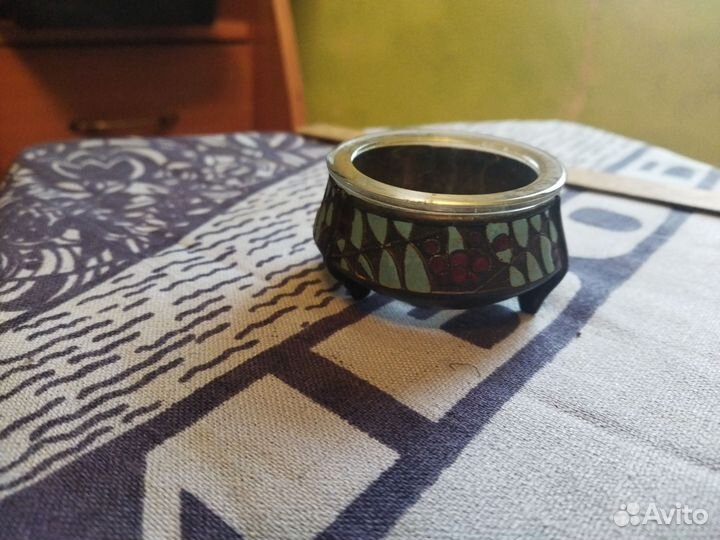 Солонка мельхиоровая