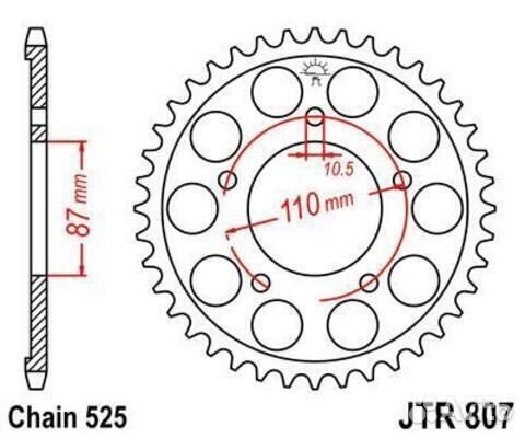 Звезда ведомая JTR807 46