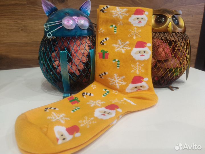 Новогодние зимние носки