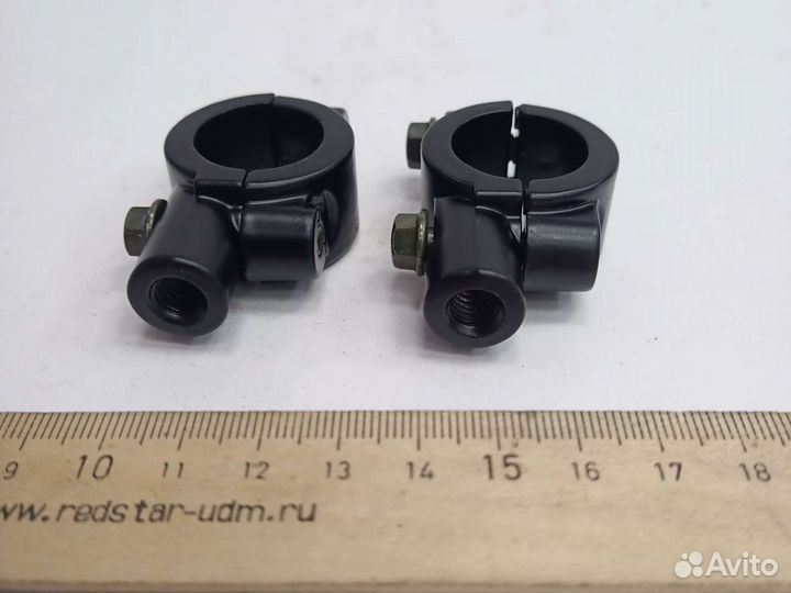 Кронштейны крепления зеркал М8 Черные (пара)