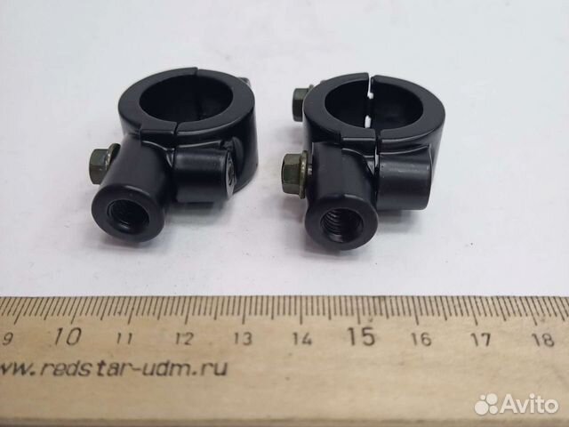 Кронштейны крепления зеркал М8 Черные (пара)