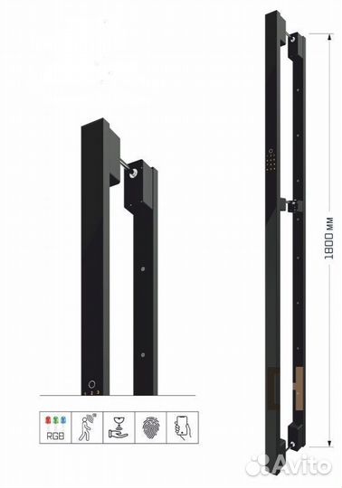 Трехконтурная металлическая дверь