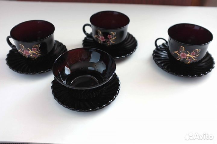 Чайный набор (цветное стекло)