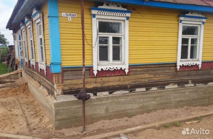 Ремонт фундамента и подъем домазамена полов
