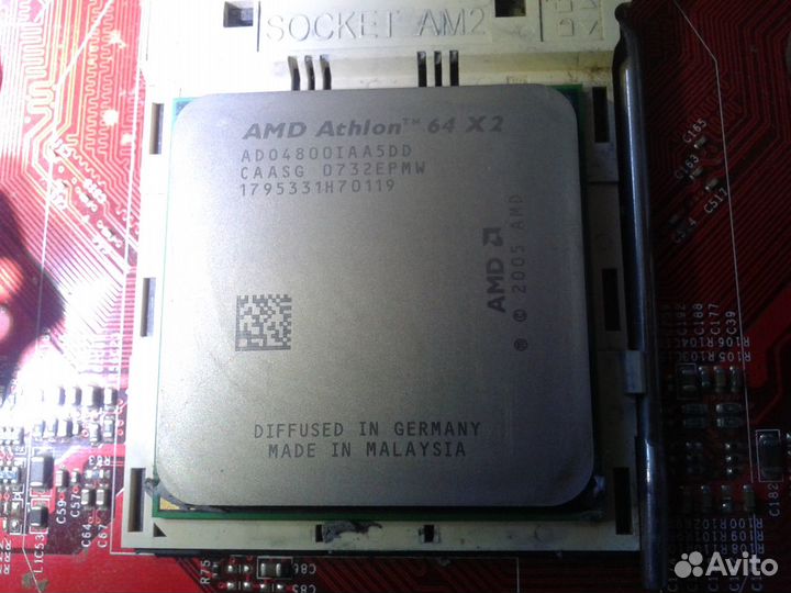 Материнская плата MSI AM2+процессор+память+кулер