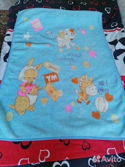 Плед детский плюшевый в кроватку