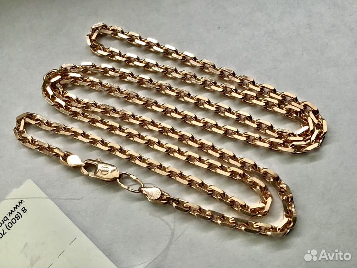 Золотая цепочка якорь