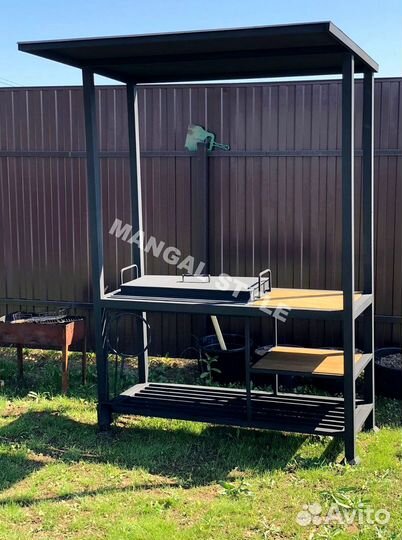 Мангал с крышей