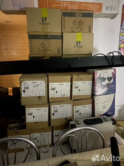 Бокалы фужеры рюмки стекло для ресторана и дома