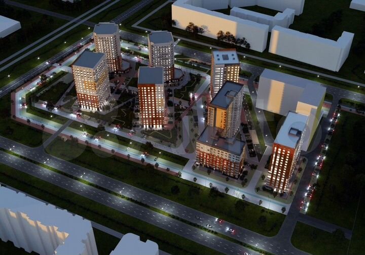 1-к. квартира, 42,6 м², 2/17 эт.