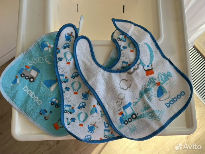 Нагрудник махровый Transport Baboo, 3 шт