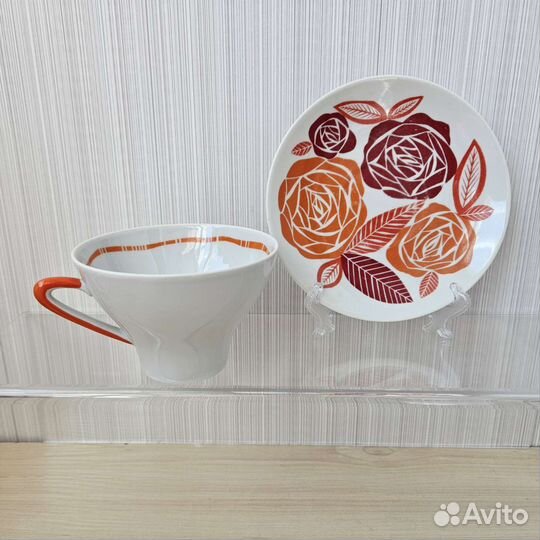 Чайные пары - Селеновая роза - Лфз 1960-е гг