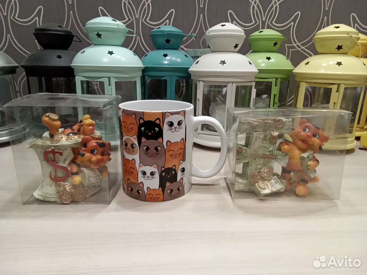 Денежный тигр. Цена за оба. Новое. Сувенир