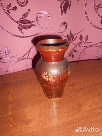 Деревянная вазочка ручной работы