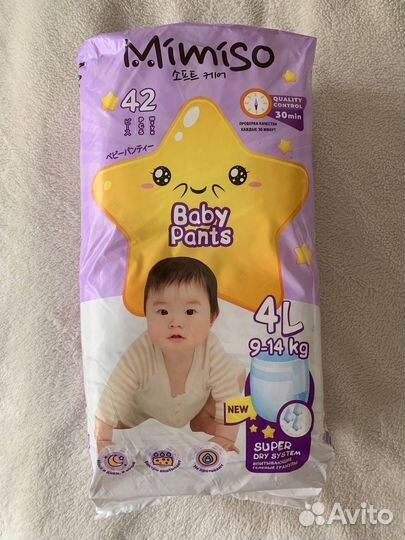 Подгузники Mimiso 4L