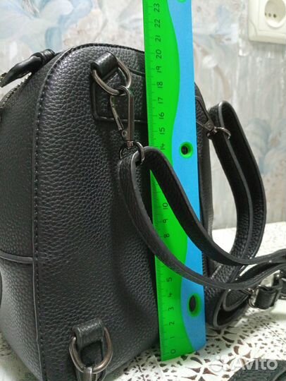 Новый кожа рюкзак женский