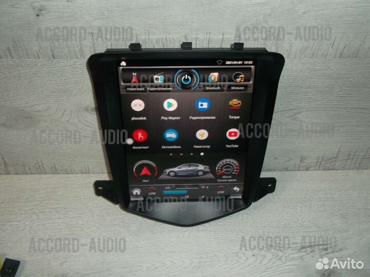 Магнитола Chevrolet Cruze Android в стиле Tesla