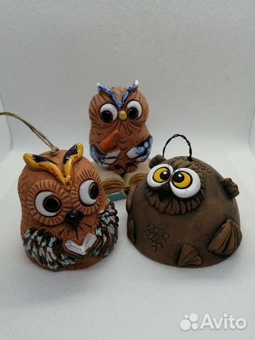 Сова - колокольчики
