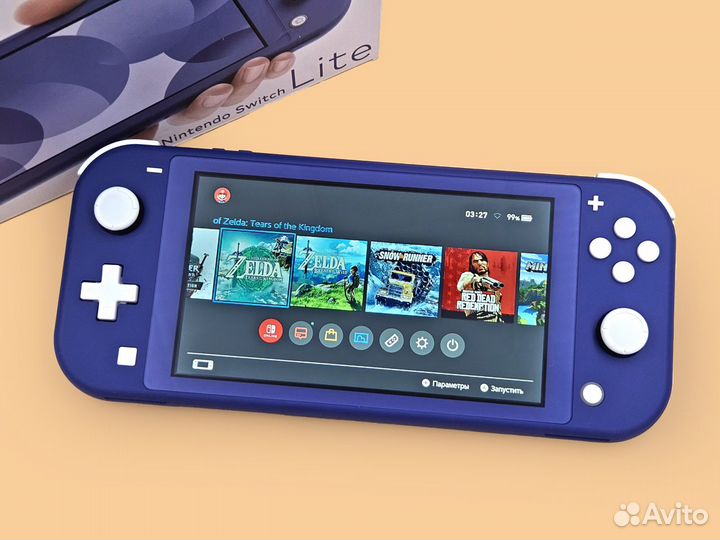 Новый прошитый Nintendo Switch Lite 256gb + игры