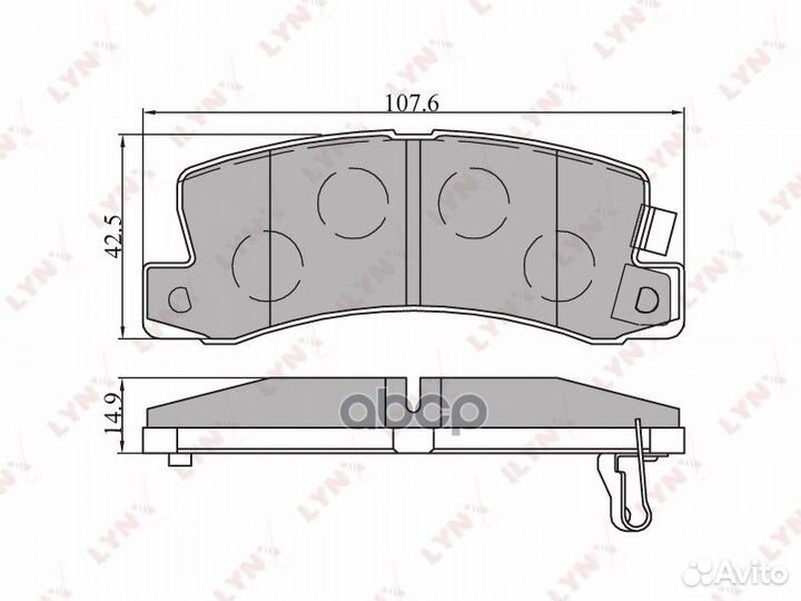 Колодки тормозные задние toyota Camry(V20) 01