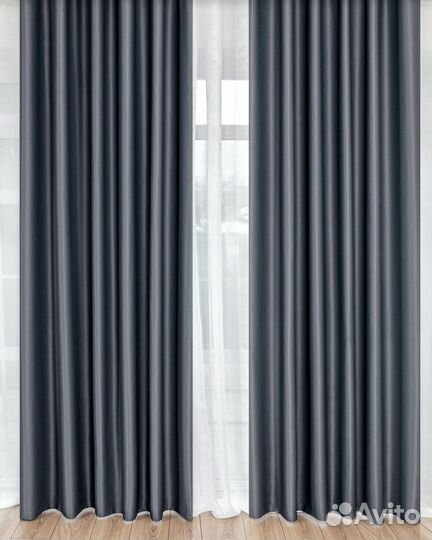 Шторы димаут Амадео серый