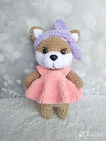 Мягкая игрушка собака сиба-ину Лалафанфан