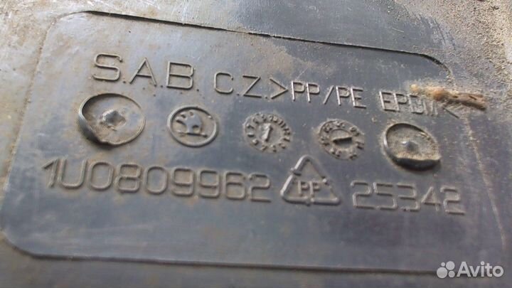 Защита арок (подкрылок) Skoda Octavia Tour, 2000