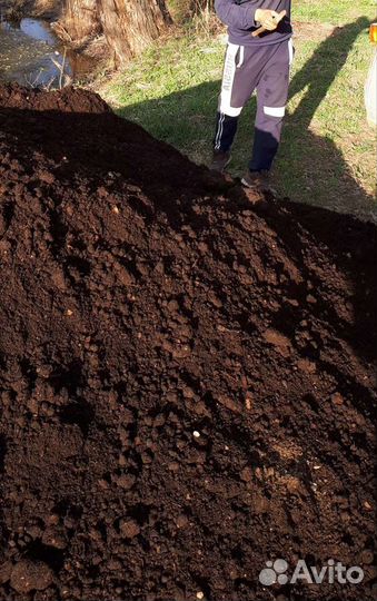 Плодородная земля для огорода, чернозём, песок