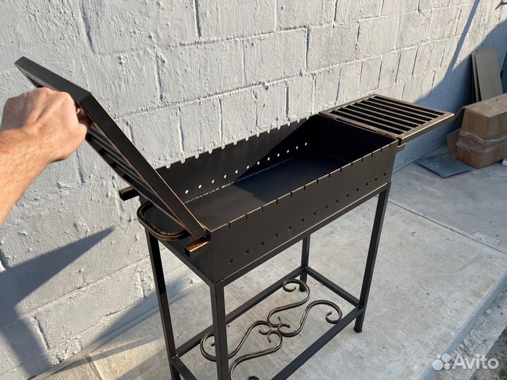 Мангал с полками откидными Арт.0204/2