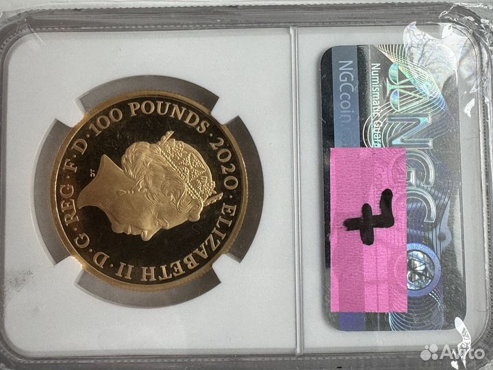 Монета золото великобритания Элтон Джон Пруф 69