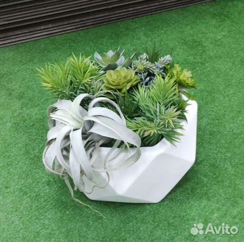 Кашпо, композиции с суккулентами арт 187, от
