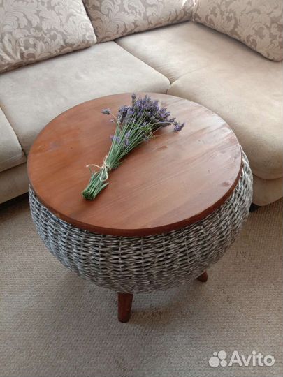 Кашпо из искусственного ротанга